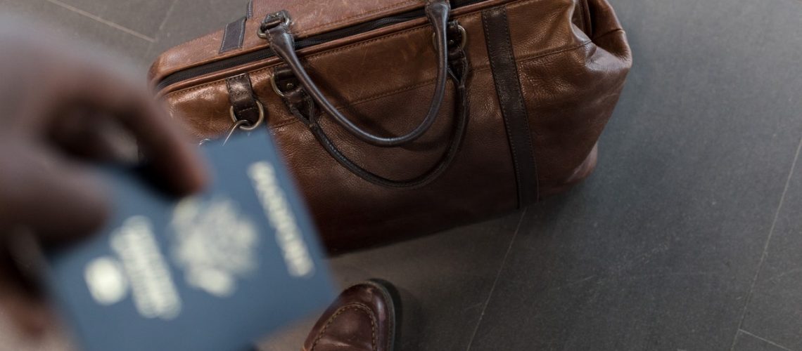 passport and luggage